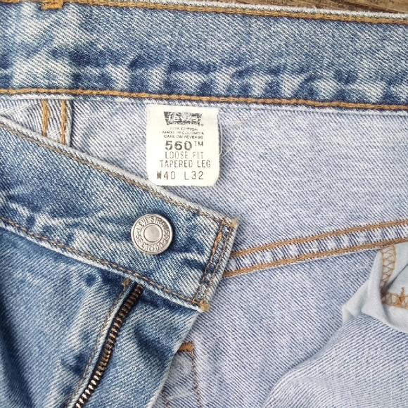 Classic Men's Levi 560 Blue Jeans Loose Fit Tapered Leg Yes All 3 Save - Picture 2 of 10